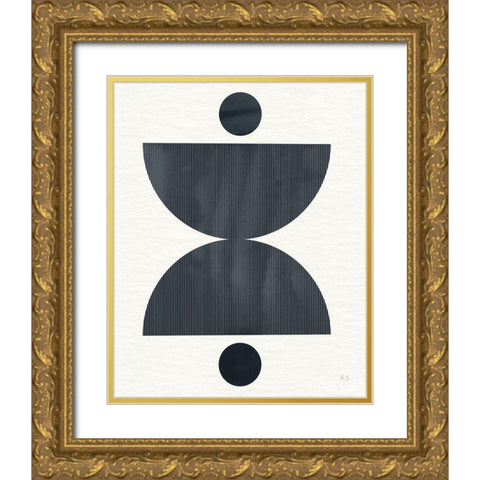 Eclipse II Gold Ornate Wood Framed Art Print with Double Matting by Jill, Susan