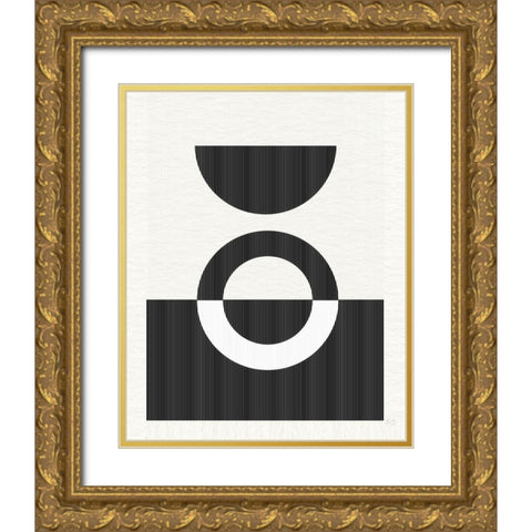 Eclipse III Gold Ornate Wood Framed Art Print with Double Matting by Jill, Susan