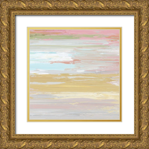 Pastel Sunset I Gold Ornate Wood Framed Art Print with Double Matting by Nan