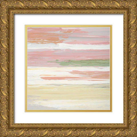 Pastel Sunset II Gold Ornate Wood Framed Art Print with Double Matting by Nan