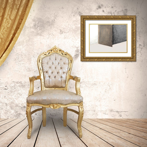 Shape Shift I Gold Ornate Wood Framed Art Print with Double Matting by Tava Studios