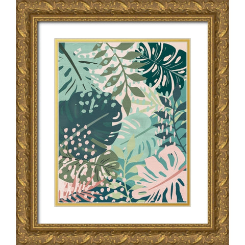 Island Tropics I Gold Ornate Wood Framed Art Print with Double Matting by Carpentieri, Natalie