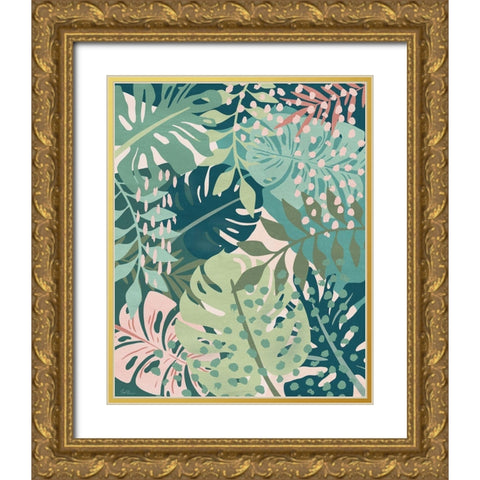 Island Tropics II Gold Ornate Wood Framed Art Print with Double Matting by Carpentieri, Natalie