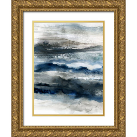 Ocean Depths Gold Ornate Wood Framed Art Print with Double Matting by Robinson, Carol