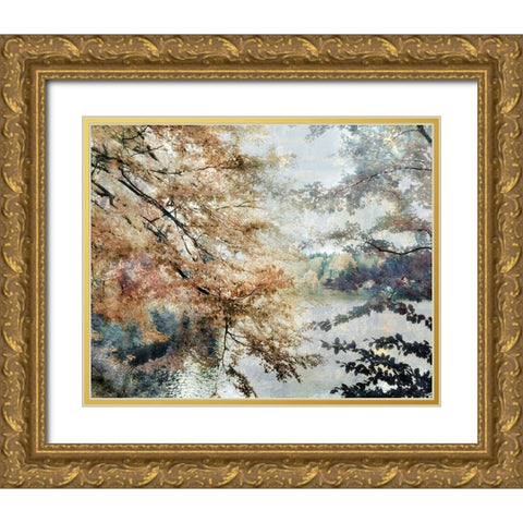 Spring Talking Gold Ornate Wood Framed Art Print with Double Matting by Weisz, Irene