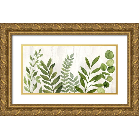 Summers Glory Gold Ornate Wood Framed Art Print with Double Matting by Knutsen, Conrad