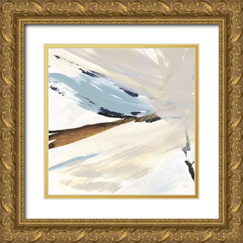 Dancing Wind I Gold Ornate Wood Framed Art Print with Double Matting by Jill, Susan