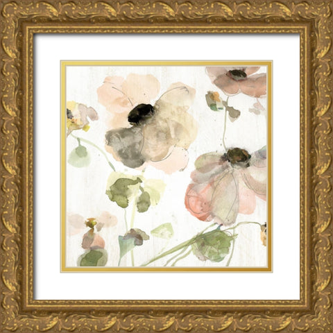 Soft Spring Pop I Gold Ornate Wood Framed Art Print with Double Matting by Swatland, Katie