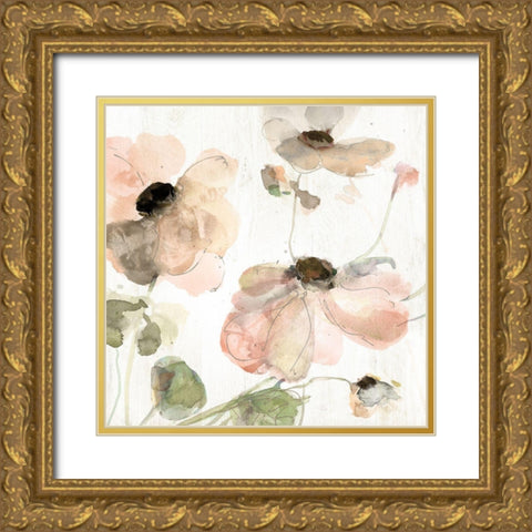 Soft Spring Pop II Gold Ornate Wood Framed Art Print with Double Matting by Swatland, Katie