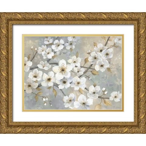 Golden Garden Gold Ornate Wood Framed Art Print with Double Matting by Nan