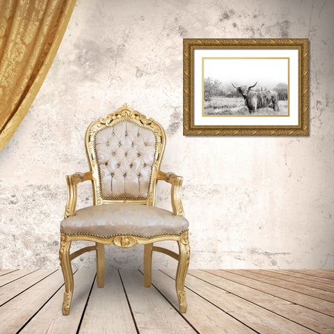 Highland Crossing Gold Ornate Wood Framed Art Print with Double Matting by Delimont, Danita