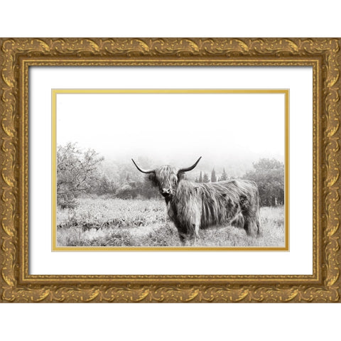 Highland Crossing Gold Ornate Wood Framed Art Print with Double Matting by Delimont, Danita