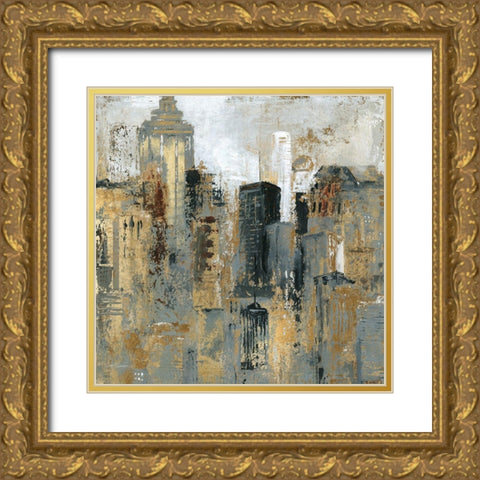 City Shine Gold Ornate Wood Framed Art Print with Double Matting by Robinson, Carol