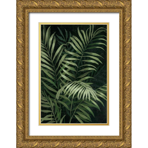 Island Dream Palms I Gold Ornate Wood Framed Art Print with Double Matting by Nan