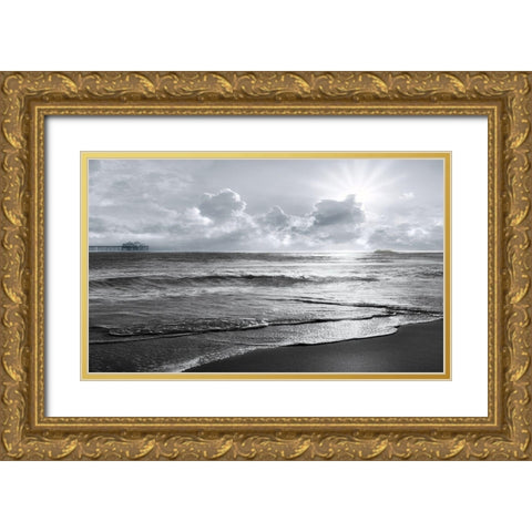 Eastern Winds Gold Ornate Wood Framed Art Print with Double Matting by Calascibetta, Mike