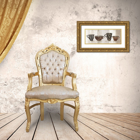 Coffee Skins I Gold Ornate Wood Framed Art Print with Double Matting by Tava Studios