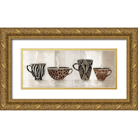 Coffee Skins I Gold Ornate Wood Framed Art Print with Double Matting by Tava Studios