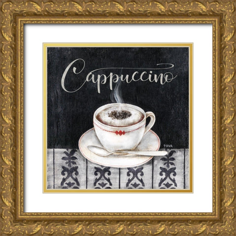 Specialty Cappuccino Gold Ornate Wood Framed Art Print with Double Matting by Tava Studios