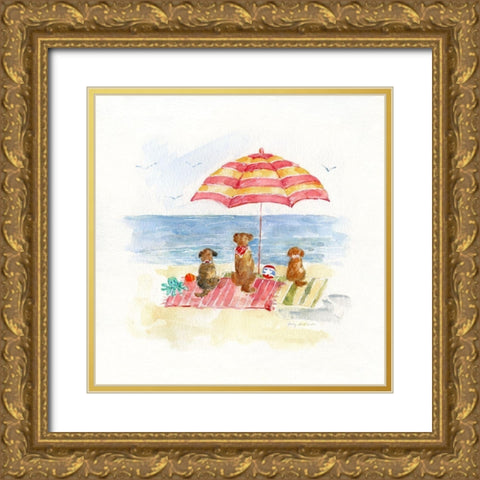 Dog Days of Summer II Gold Ornate Wood Framed Art Print with Double Matting by Swatland, Sally