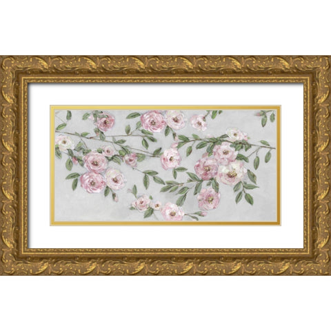First Blooms Gold Ornate Wood Framed Art Print with Double Matting by Swatland, Sally