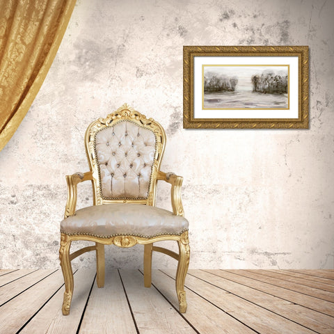 Near Graham Mountain Gold Ornate Wood Framed Art Print with Double Matting by Jill, Susan