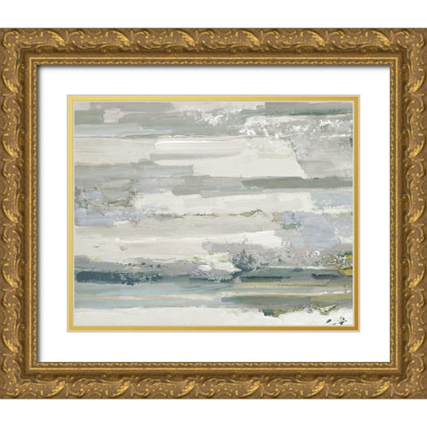 Meadowlands Gold Ornate Wood Framed Art Print with Double Matting by Swatland, Sally