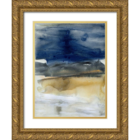 Golden Hour Shadows I Gold Ornate Wood Framed Art Print with Double Matting by Jill, Susan