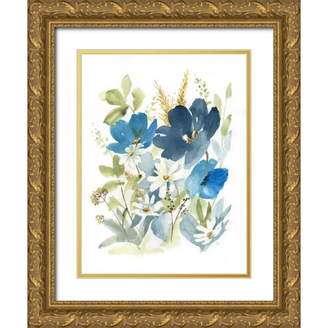 Wild Medley II Gold Ornate Wood Framed Art Print with Double Matting by Nan