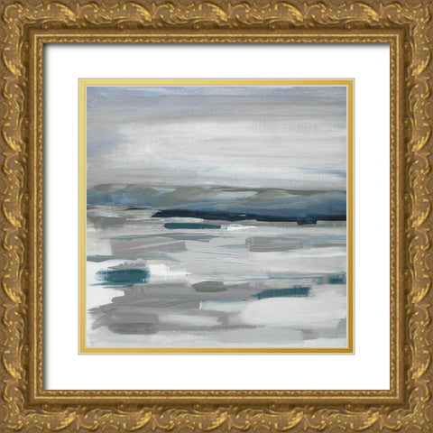 Blue Shadow Indian Canyon I Gold Ornate Wood Framed Art Print with Double Matting by Jill, Susan