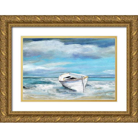 Classic Coast Gold Ornate Wood Framed Art Print with Double Matting by Robinson, Carol