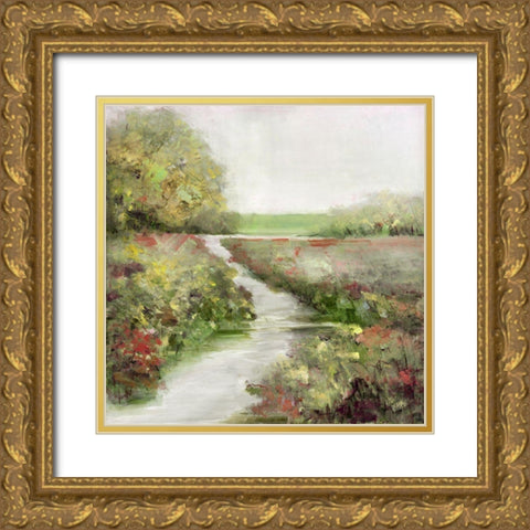 Fall Magic Gold Ornate Wood Framed Art Print with Double Matting by Swatland, Sally