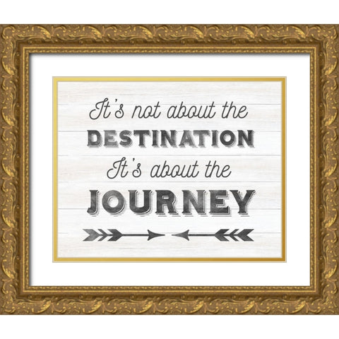 Destination Gold Ornate Wood Framed Art Print with Double Matting by Designs, CAD