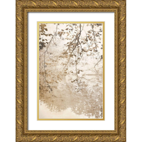 Fresco Gold Ornate Wood Framed Art Print with Double Matting by Weisz, Irene