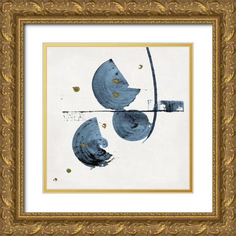 Semi Circles I Gold Ornate Wood Framed Art Print with Double Matting by Swatland, Katie