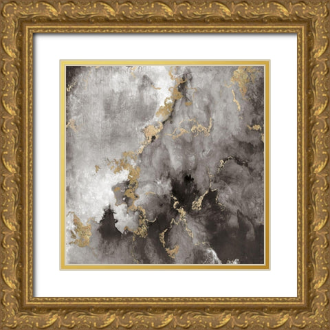 Edge of Gold Gold Ornate Wood Framed Art Print with Double Matting by Tava Studios