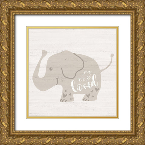 So Loved Gold Ornate Wood Framed Art Print with Double Matting by Carpentieri, Natalie
