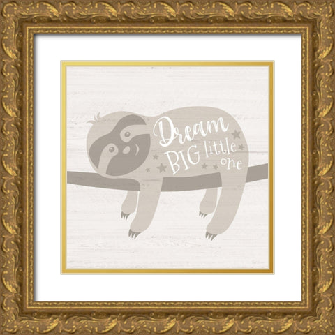 Dream Big Gold Ornate Wood Framed Art Print with Double Matting by Carpentieri, Natalie