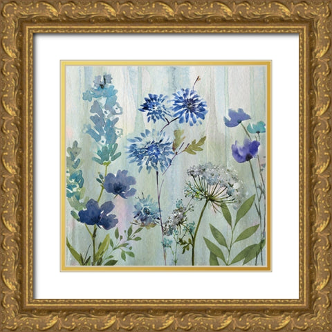Color Wash I Gold Ornate Wood Framed Art Print with Double Matting by Knutsen, Conrad
