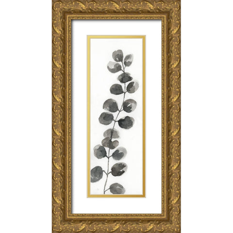 Natural Leaf I Gold Ornate Wood Framed Art Print with Double Matting by Nan
