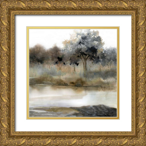 Silent Waters II Gold Ornate Wood Framed Art Print with Double Matting by Robinson, Carol