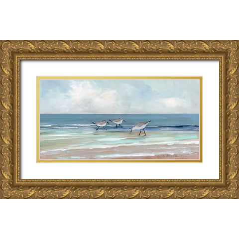 Shore Searching I Gold Ornate Wood Framed Art Print with Double Matting by Swatland, Sally