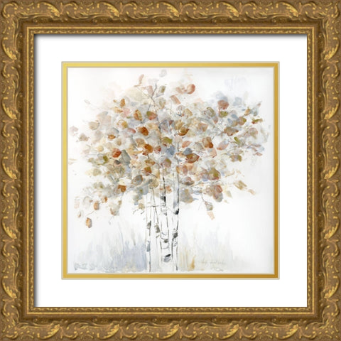 Birch Grove I Gold Ornate Wood Framed Art Print with Double Matting by Swatland, Sally