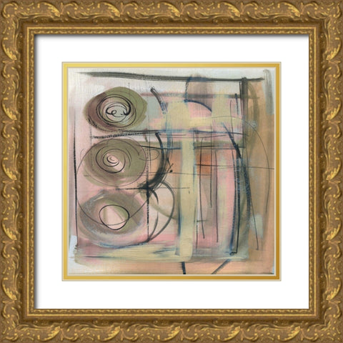 Florence I Gold Ornate Wood Framed Art Print with Double Matting by Jill, Susan