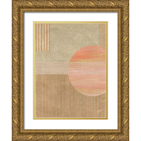 Adobe Sunrise II Gold Ornate Wood Framed Art Print with Double Matting by Jill, Susan