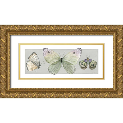 Pretty Insects II Gold Ornate Wood Framed Art Print with Double Matting by Robinson, Carol