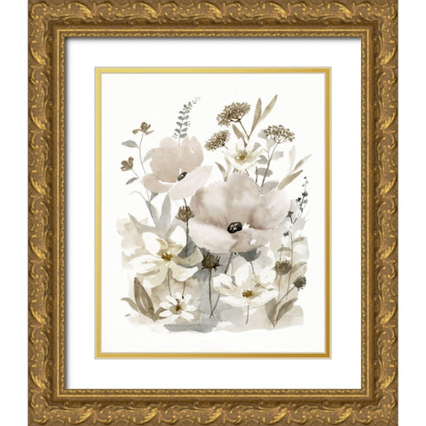 Neutral Nature II Gold Ornate Wood Framed Art Print with Double Matting by Nan