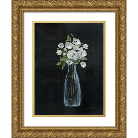 Sophisticated Farm Floral II Gold Ornate Wood Framed Art Print with Double Matting by Swatland, Sally
