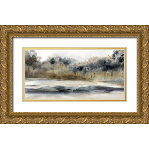 Silent River Gold Ornate Wood Framed Art Print with Double Matting by Robinson, Carol