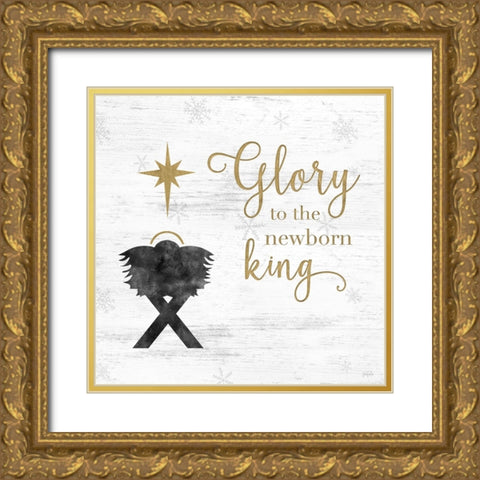 Newborn King Gold Ornate Wood Framed Art Print with Double Matting by Carpentieri, Natalie