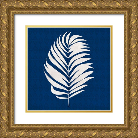 Midnight Palm I Gold Ornate Wood Framed Art Print with Double Matting by Jill, Susan